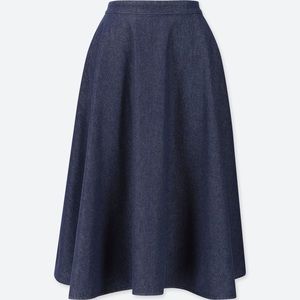 Uniqlo Denim Circular Skirt